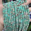 Natural 4x6mm green jasper abacus stone beads for handmade DIY jewelry accessories - 4*6mm (Approx 90pcs/Strand) / Green Shoushan Stone