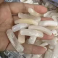 Weiße halbtransparente Naturquarz Brückenperlen für handgemachte DIY Armbänder - Hellrosa Aventurin