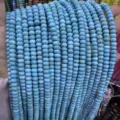 Natural blue stone abacus beads strands 4x6mm wheel spacer beads for DIY jewelry making - 4*6mm (Approx 90pcs/Strand) / Natural Turquoise Color