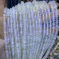 Bulk strands of 4x6mm iridescent abacus spacer beads for DIY jewelry making accessories - 90 Pieces/Pack / Opalite