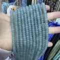 4x6mm natural stone abacus spacer beads in light blue color for DIY jewelry making - 4*6mm (Approx. 90 Pieces/Pack) / Deep Blue