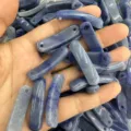 Gebogene blaue Quarzstein-Brückenperlen für handgefertigte DIY-Armbänder 36x10mm Größe - Blauer Aventurin
