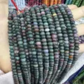 4x6mm natural mixed color stone abacus rondelle beads for DIY jewelry making accessories - 4*6mm (Approx. 90 Pieces/Pack) / India Agate