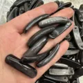 Natürliche schwarze Obsidian Brückenperlen für DIY-Schmuckherstellung 36x10mm - Silberobsidian