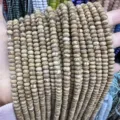 Natural brown picture jasper 4x6mm rondelle abacus stone spacer beads for DIY jewelry - 4*6mm (Approx. 90 Pcs/Strand) / Jasper