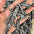 36x10mm Naturstein Brückenperlen in Grau für DIY Armbänder und Schmuckherstellung - Landkartenstein