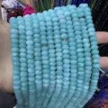 Natural light blue 5x8mm faceted rondelle stone beads for DIY jewelry making and crafts - Abacus Bead Style / 5*8mm (Approx. 70 Pcs/Strand) / Amazonite Color