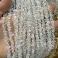 Tiras de cuentas de piedra de luna natural de 3-5 mm para accesorios de joyería DIY - 3*5mm (Aprox. 80cm Tira) / Opalita