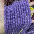 Natural purple stone 5x8mm faceted rondelle beads for DIY jewelry and accessory making - Abacus Bead Style (58) / 5*8mm (Approx. 70 Pcs/Strand) / Purple
