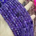 6mm natural amethyst faceted cube beads for DIY jewelry making in deep purple stone - 6mm (Approx 65 Pieces/Strand) / Amethyst A+
