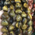 Natuurlijke tijgeroog hartvormige losse kralen voor handgemaakte DIY-sieraden accessoires - Tijgeroog