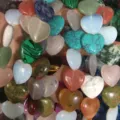 Verscheidenheid aan hartvormige natuurstenen kralen voor het maken van sieraden - 16*16*8mm (Ongeveer 12 Pcs/Pack) / Meerkleurig
