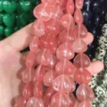Roze hartvormige natuursteen agaat losse kralen voor DIY sieraden maken 16mm 20mm maat - 16*16*8mm (Ongeveer 12 Pcs/Pack) / Watermeloen Rood
