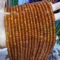 Honey orange 4x6mm abacus spacer beads for DIY jewelry making accessories - 4*6mm (Approx. 90 Pcs/Strand) / Red Agate
