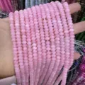 Natural pink quartz stone abacus beads 4x6mm wheel spacer for DIY jewelry making - 4*6mm (Approx. 90 Pcs/Strand) / Pink Jade