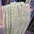 4x6mm light green natural stone abacus beads for DIY jewelry making crafts - 4*6mm (Approx. 90 Pcs/Strand) / Light Green
