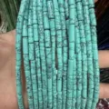 High-quality 4x13mm turquoise blue imperial stone tube beads for DIY bracelet jewelry making - 4*13mm (Approx. 29 Pieces/Strand) / Turquoise