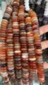 Natural carnelian agate spacer disc beads for DIY jewelry making accessories supply - Red Agate Spacer Strand / 8x3mm (Approx 58 Pcs/Strand)