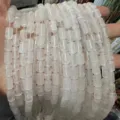 Macro view of natural white crystal cylindrical beads for DIY jewelry making and crafts - Cylinder / 6*10mm (Approx. 39 Pieces/Pack) / White Crystal