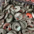 Bulk 25mm natural bloodstone agate Bi disc pendants for DIY jewelry making accessories - Bloodstone
