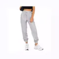 Women's High Waist Drawstring Cuffed Gray Sweatpants Casual Joggers Variant Style - S / Light Gray