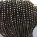 Perle rotonde in pietra nera naturale lucida per la creazione di gioielli fai-da-te - Agata nera