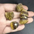 Natürliche 20 mm facettierte Tigerauge-Herzsteinanhänger für DIY-Schmuckzubehörteile - Ca. 20*6mm / Tigerauge