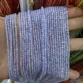 Lavender faceted square zircon beads strings for high-end DIY jewelry making accessories. - Light Purple Zirconia