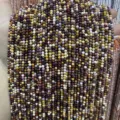 Faceted multi-color mixed natural stone beads for DIY necklace and bracelet jewelry making - Natural Egg Yolk Stone Round Beads / 2mm Faceted (Approx. 170 Beads/Strand)