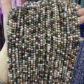 Faceted natural stone beads strand in mixed multi-color variant for DIY jewelry making - Natural Alashan Stone Round Beads / 2mm Faceted (Approx. 170 Beads/Strand)