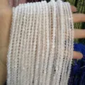 Strands of faceted natural white crystal stone beads for DIY jewelry making accessories - Natural Moonstone Round Beads / 2mm Faceted (Approx. 170 Beads/Strand)