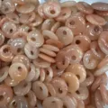 Natural peach orange stone Ping'an Kou beads for jewelry making DIY accessories - Pink Aventurine