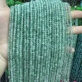 High-quality faceted natural stone beads in light green for DIY jewelry making and necklaces - Natural Green Strawberry Quartz / 2mm Faceted (Approx. 170 Beads/Strand)
