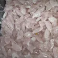 Transparente rosa Rosenquarz Fisch-Anhänger aus Stein für DIY-Schmuckherstellung Zubehör - 10 Stück/Packung (22x12x6mm) / Rosenquarz