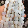16mm witte hartvormige opaliet losse kralen voor DIY sieraden maken accessoires - Opalite
