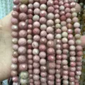 Natürliche rosa facettierte Steinperlen Stränge für die professionelle DIY-Schmuckherstellung. - Natürlicher Rhodonit