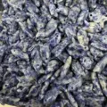 Sodalith Naturstein Fisch Anhänger für DIY Schmuckherstellung in blau-weißem Fleckmuster - 10 Stück/Packung (22x12x6mm) / Blaupunktstein