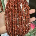 Tiras de cuentas de jaspe rojo natural para hacer joyas DIY - 3*5mm (Aprox. 80cm Tira) / Jaspe Rojo