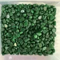 Natürliche grüne Tropfenform lose Stein-Cabochons für DIY-Ohrringschmuck Basteln - 5X7mm / Malay-Jade