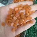 Cabochon ovali in pietra naturale arancione sfaccettata per collane e ciondoli - Giada Arancione Ottimizzata