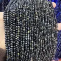 Faceted natural stone beads for DIY jewelry making accessories - Blue Tiger Eye Round Beads / 4mm Faceted (Approx. 90 Beads/Strand)