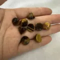 12mm natural tiger eye stone beads in lotus pod shape for DIY jewelry making accessories - Small Lotus Pod / 12mm / Tiger's Eye