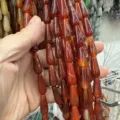 Perles en agate cornaline orange naturelle en forme de goutte pour création bijoux 8x20mm - 8*20MM / Env. 20 Pièces/Fil / Agate rouge