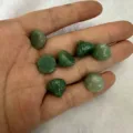 Natural green aventurine jade lotus pod shaped buttons 12mm for DIY jewelry crafts - Small Lotus Pod / 12mm / Green Aventurine
