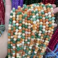 Strands of 8mm colorful mixed natural stone round loose beads for DIY jewelry making - 8mm (Approx. 47 Beads Per Strand) / Mixed Colors 2