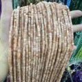 Premium 3x3mm peach natural stone square cube spacer beads for professional DIY jewelry making - Natural Sunstone