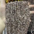Faceted natural stone beads strand in earthy tones - Gold Snowflake Round Beads / 2mm Faceted (Approx. 170 Beads/Strand)