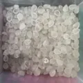 6x8mm Wassertropfen Cabochons aus natürlichem Halbedelstein für DIY Schmuckherstellung - Weiß Kristall