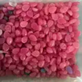 Rosafarbene Wassertropfen Naturstein Cabochons 6x8mm für DIY Schmuckherstellung - Tiefrosa Jade