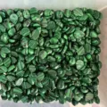 Green malachite pattern pear shaped flatback cabochon beads for jewelry making 6x8mm - Peacock Turquoise